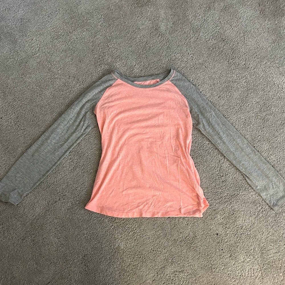 Girls Vintage Pink and White Justice Long Sleeve